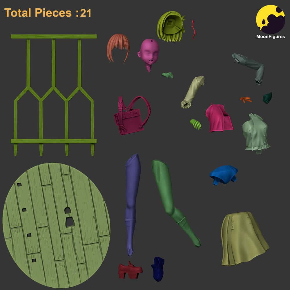 图片[4]-Moon Figures 莉可丽丝 锦木千束-P站图纸收藏馆