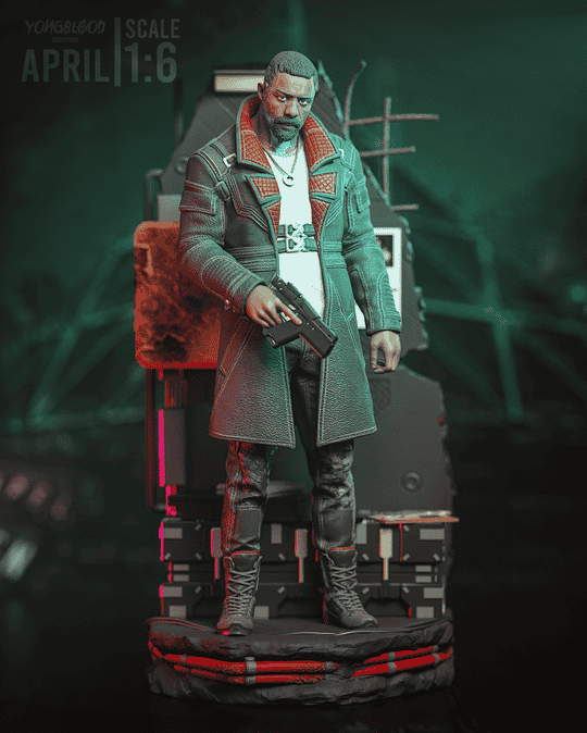 Yongblood Sculpture 赛博朋克2077 所罗门·李德-P站图纸收藏馆