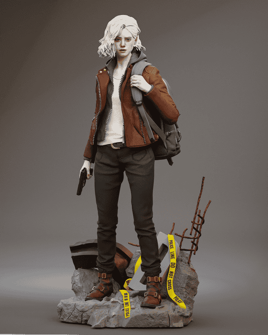 Yongblood Sculpture 生化危机 格蕾丝·阿什克罗夫特-P站图纸收藏馆