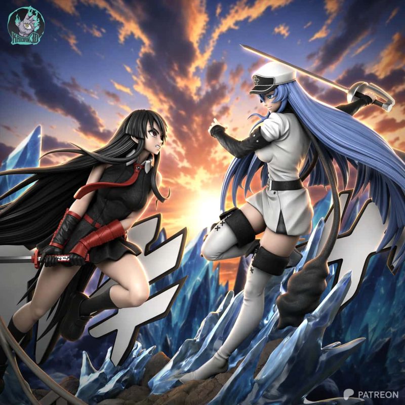 Kaidan 斩！赤红之瞳 赤瞳与艾斯德斯-P站图纸收藏馆