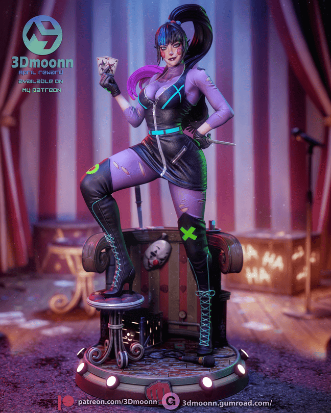 3Dmoonn DC漫画 笑点-P站图纸收藏馆