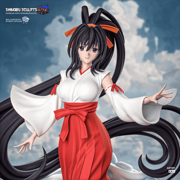 图片[2]-Shinobu Sculpts 恶魔高中D×D 姬岛朱乃-P站图纸收藏馆
