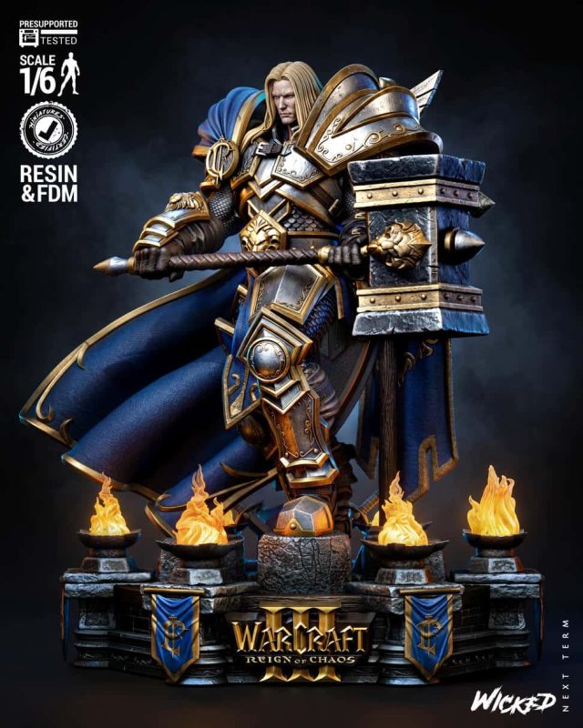 3DWicked 魔兽世界 阿尔萨斯·米奈希尔-P站图纸收藏馆