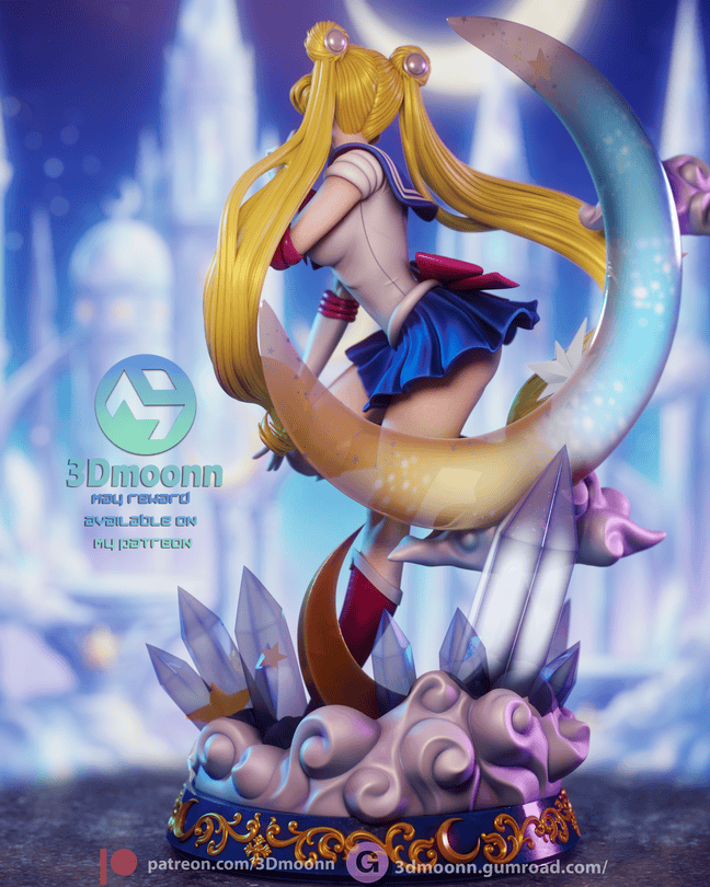 图片[3]-3Dmoonn 美少女战士 月野兔-P站图纸收藏馆