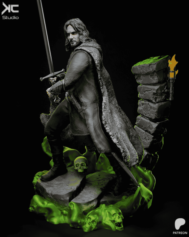 KcStudio 魔戒 阿拉贡-P站图纸收藏馆