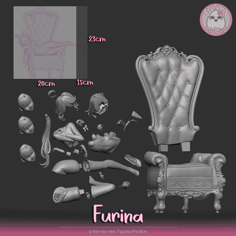 图片[4]-Eggma Studios 原神 芙宁娜-P站图纸收藏馆