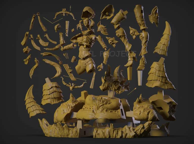 图片[2]-STL Project 魔兽世界 恶魔猎手-P站图纸收藏馆