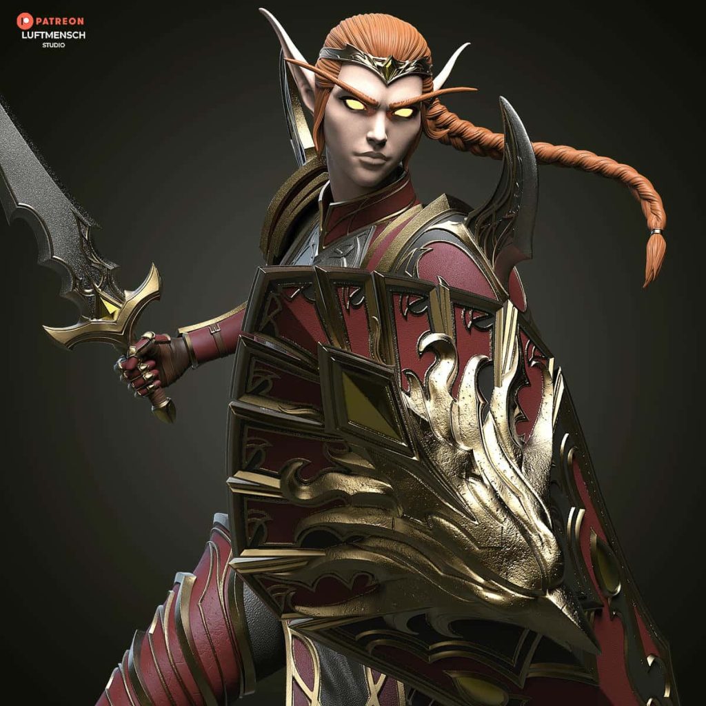 图片[2]-LuftMensch 魔兽世界 女伯爵莉亚德琳-P站图纸收藏馆