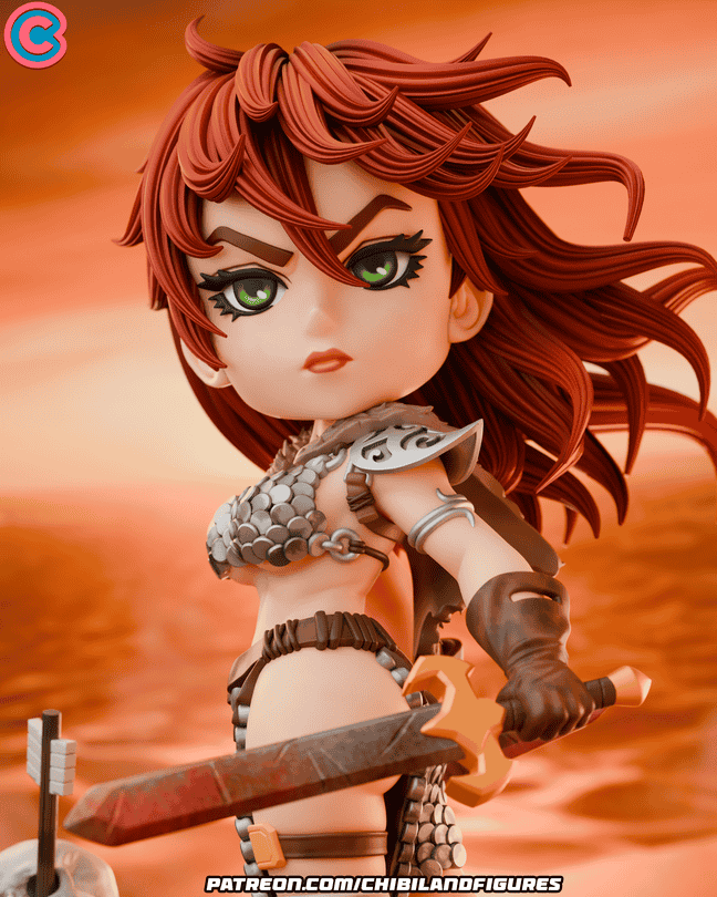 图片[2]-Chibi Land Figures 女王神剑 红发索尼娅-P站图纸收藏馆