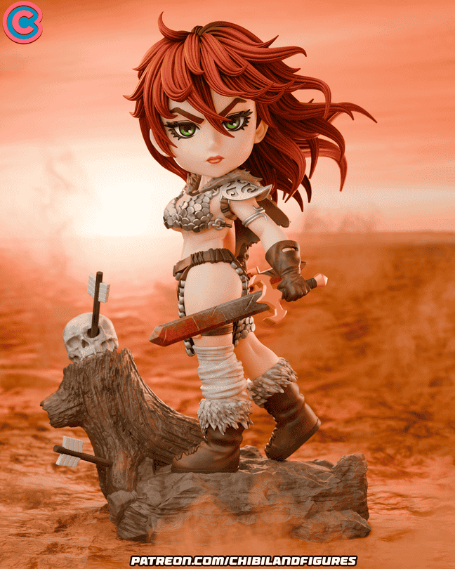 图片[1]-Chibi Land Figures 女王神剑 红发索尼娅-P站图纸收藏馆