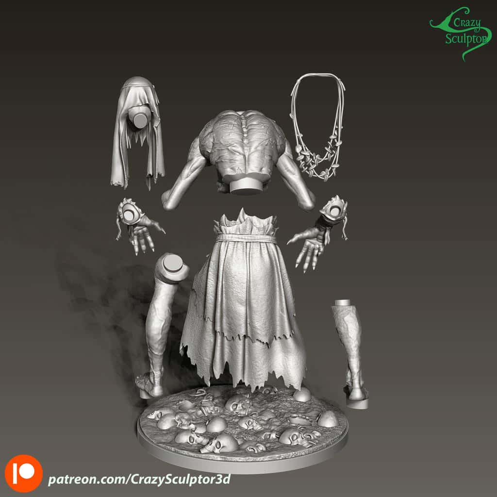 图片[4]-Crazy Sculptor 猎魔人 呢喃婆-P站图纸收藏馆