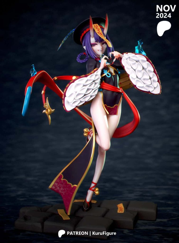 图片[2]-Kuru Figure 命运-冠位指定 酒吞童子-P站图纸收藏馆