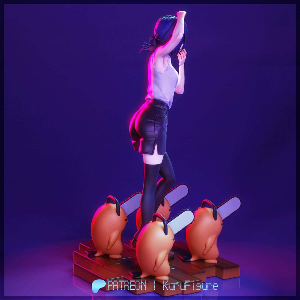 图片[3]-Kuru Figure 链锯人 蕾塞-P站图纸收藏馆