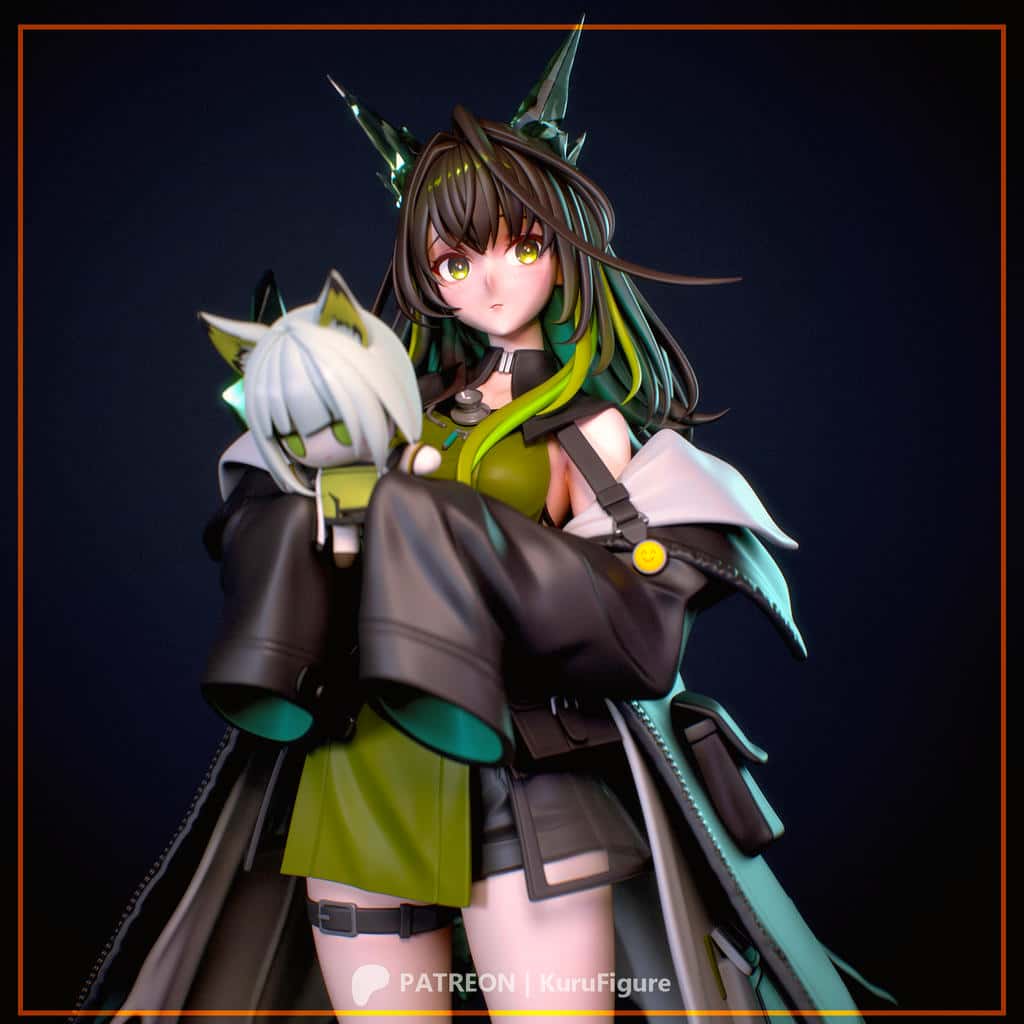 图片[2]-Kuru Figure 明日方舟 凯尔希的召唤物-P站图纸收藏馆