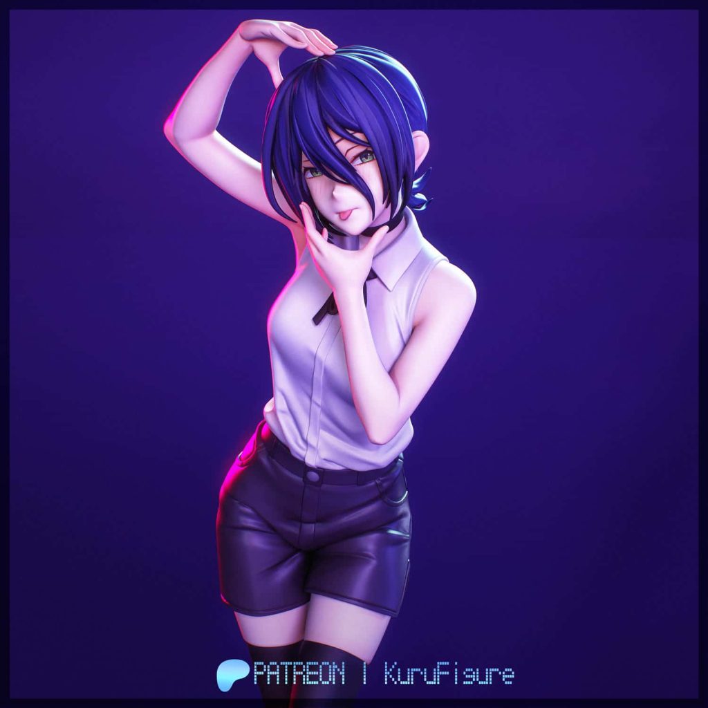 图片[2]-Kuru Figure 链锯人 蕾塞-P站图纸收藏馆
