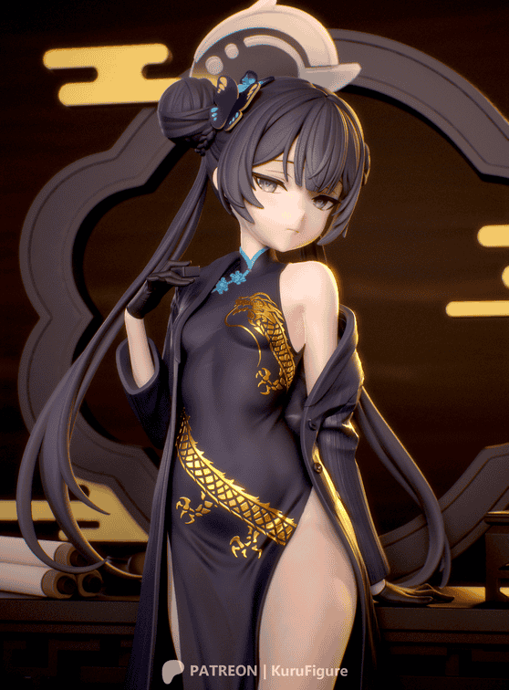 图片[2]-Kuru Figure 蔚蓝档案 龙华妃咲-P站图纸收藏馆