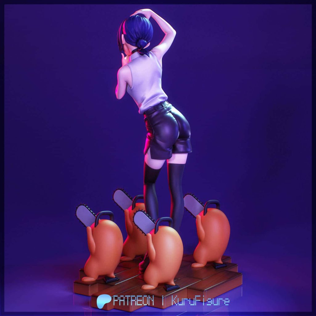 图片[4]-Kuru Figure 链锯人 蕾塞-P站图纸收藏馆