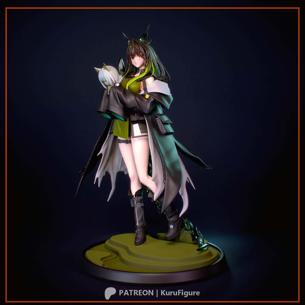 图片[3]-Kuru Figure 明日方舟 凯尔希的召唤物-P站图纸收藏馆