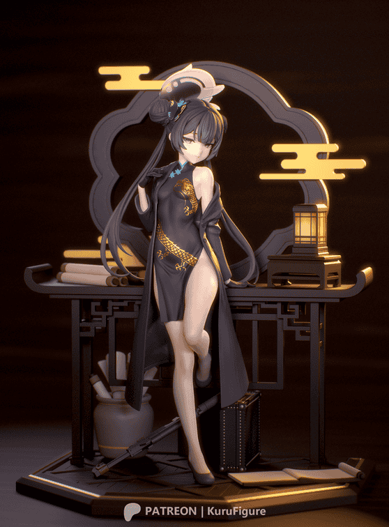Kuru Figure 蔚蓝档案 龙华妃咲-P站图纸收藏馆