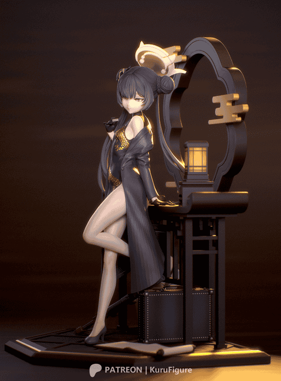 图片[3]-Kuru Figure 蔚蓝档案 龙华妃咲-P站图纸收藏馆