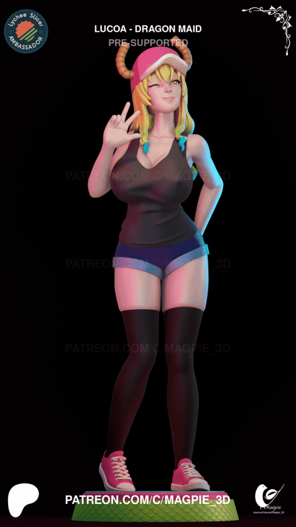 Magpie 3D 小林家的龙女仆 露科亚-P站图纸收藏馆