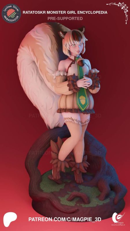 Magpie 3D 魔物娘图鉴 Ratatoskr-P站图纸收藏馆