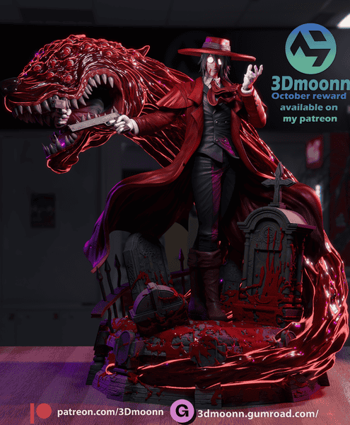 3Dmoonn 恶魔城 阿鲁卡多-P站图纸收藏馆