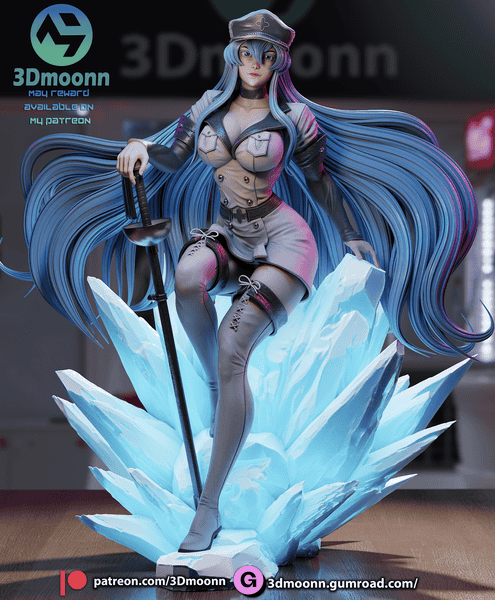 3Dmoonn 斩·赤红之瞳 艾斯德斯-P站图纸收藏馆