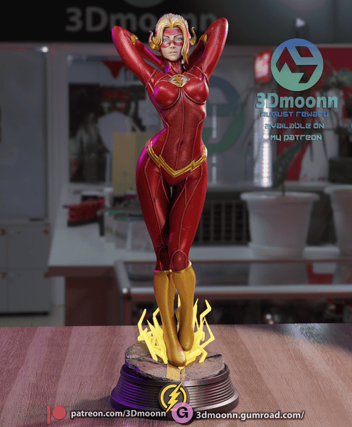 3Dmoonn DC漫画 闪电侠-P站图纸收藏馆