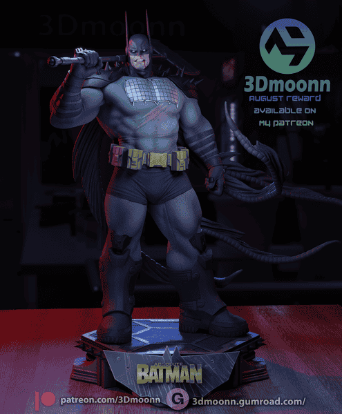 3Dmoonn DC漫画 蝙蝠侠-P站图纸收藏馆