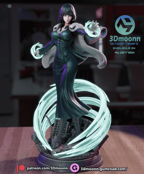 3Dmoonn 一拳超人 地狱吹雪-P站图纸收藏馆