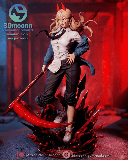 3Dmoonn 电锯人 帕瓦-P站图纸收藏馆