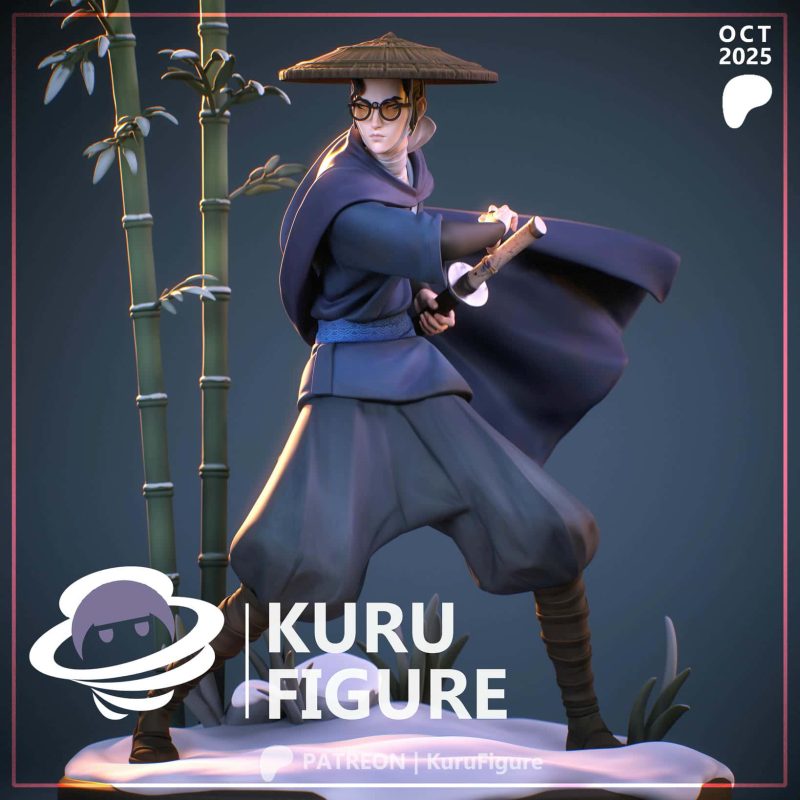Kuru Figure 蓝眼武士 阿水-P站图纸收藏馆