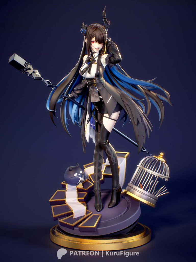 图片[1]-Kuru Figure 虚拟偶像 纳瑞莎·雷文克罗夫特-P站图纸收藏馆