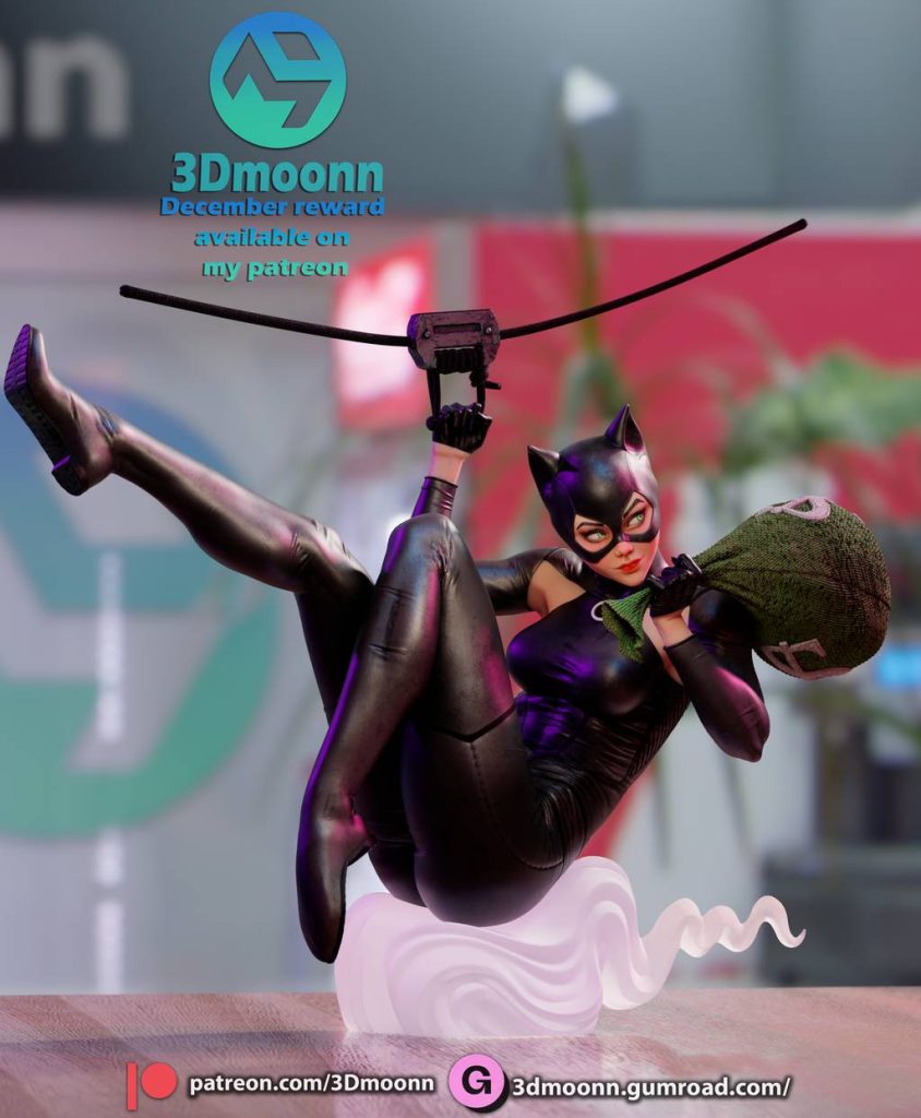 图片[1]-3Dmoonn DC漫画 猫女-P站图纸收藏馆