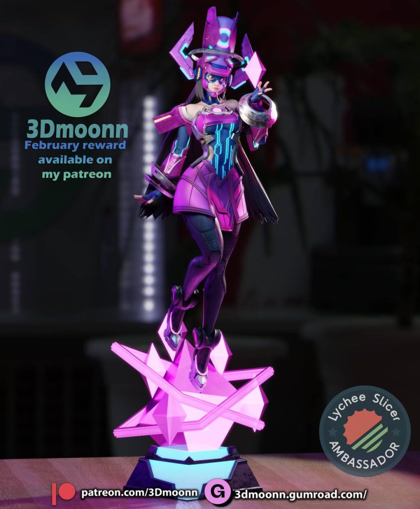 图片[1]-3Dmoonn 漫威 吞妹 迦娜塔-P站图纸收藏馆