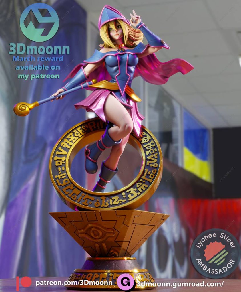 3Dmoonn 游戏王 黑魔导女孩-P站图纸收藏馆