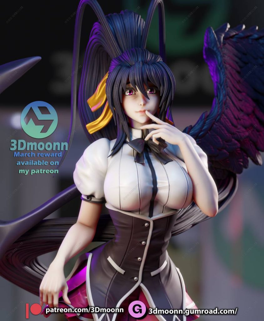 图片[2]-3Dmoonn 恶魔高中D×D 姬岛朱乃-P站图纸收藏馆