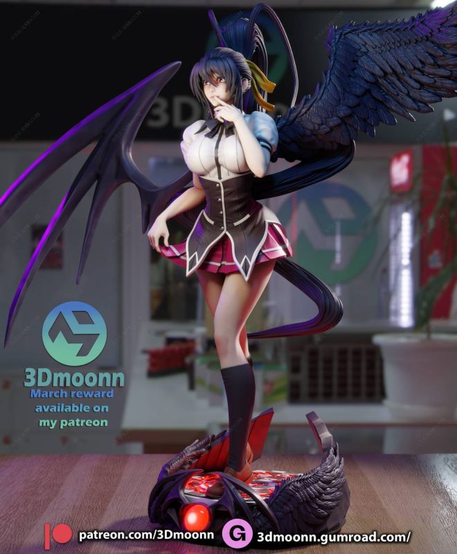 3Dmoonn 恶魔高中D×D 姬岛朱乃-P站图纸收藏馆