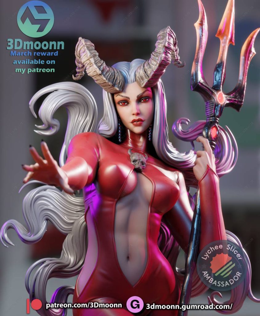 图片[2]-3Dmoonn 漫威 萨塔娜-P站图纸收藏馆