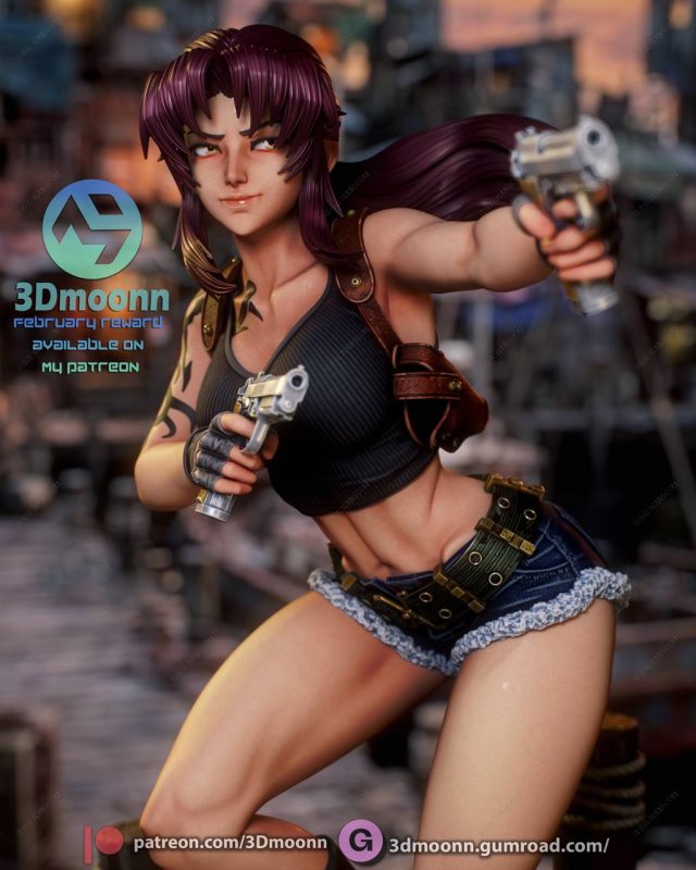 3Dmoonn 黑礁 莱薇-P站图纸收藏馆