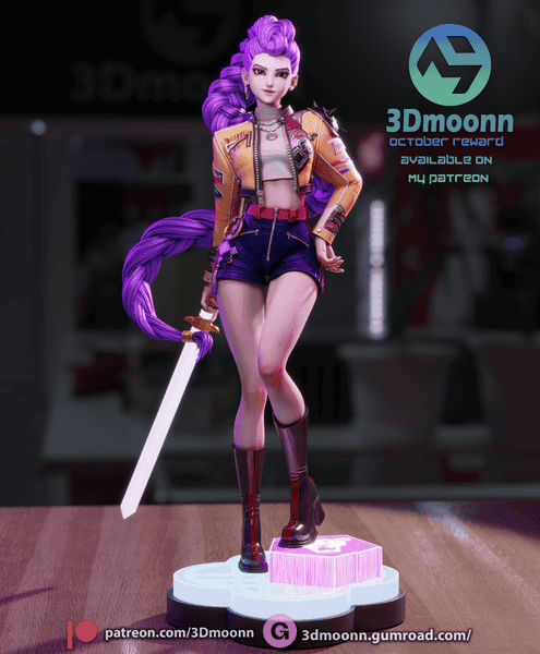 3Dmoonn 猎魔女团 鲁米-P站图纸收藏馆