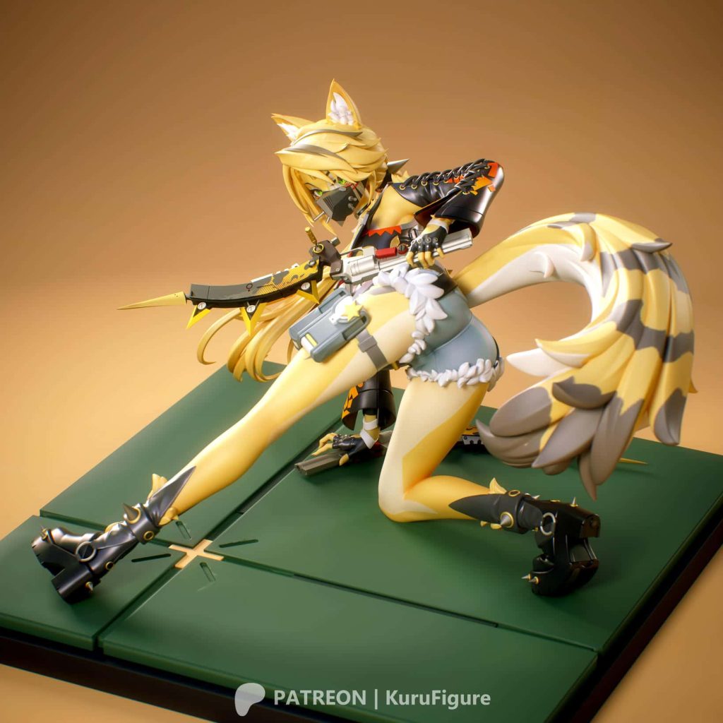 图片[1]-Kuru Figure 绝区零 波可娜·费雷尼-P站图纸收藏馆