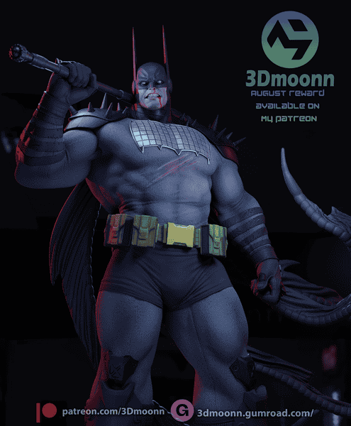 图片[2]-3Dmoonn DC漫画 蝙蝠侠-P站图纸收藏馆