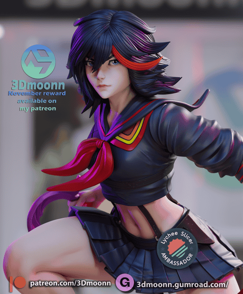 图片[2]-3Dmoonn 斩服少女 缠流子-P站图纸收藏馆