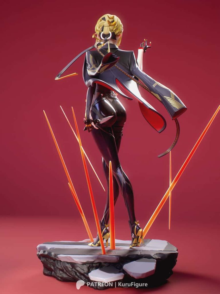 图片[3]-Kuru Figure 绝区零 伊芙琳·舒瓦利耶-P站图纸收藏馆