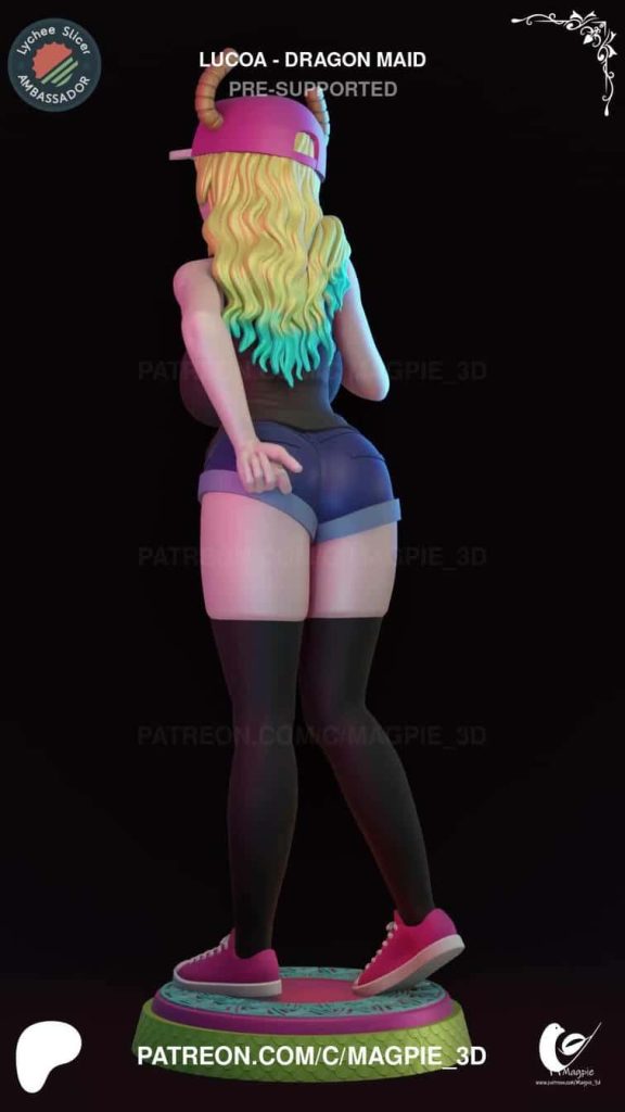 图片[2]-Magpie 3D 小林家的龙女仆 露科亚-P站图纸收藏馆