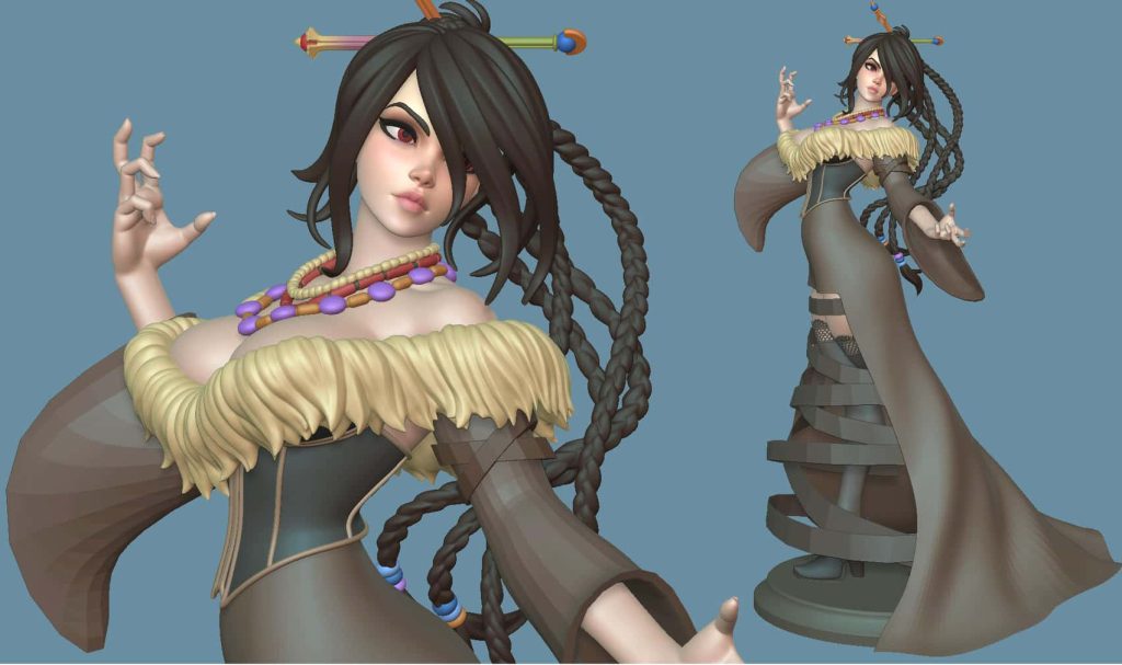 图片[2]-Dinamuuu 3D 最终幻想 露露-P站图纸收藏馆
