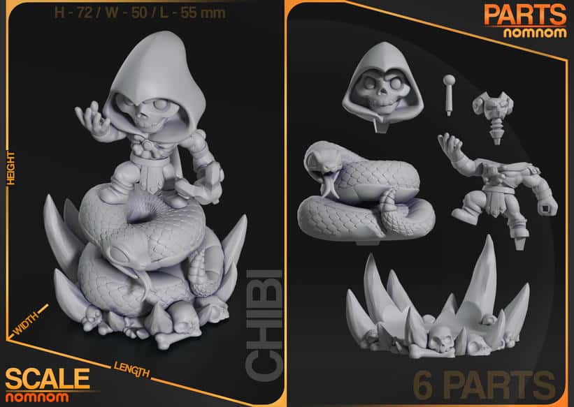 图片[4]-Nomnom Figures 3D 宇宙的巨人希曼 骷髅王-P站图纸收藏馆