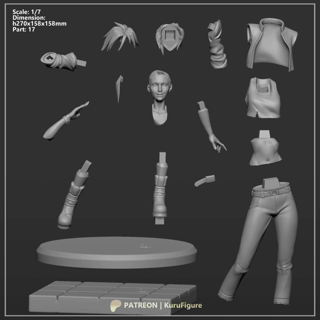 图片[4]-Kuru Figure 超英派遣中心 隐形女-P站图纸收藏馆